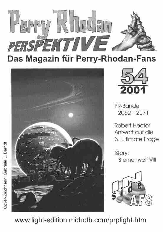 Coverabbildung PERRY RHODAN PERSPEKTIVE 54